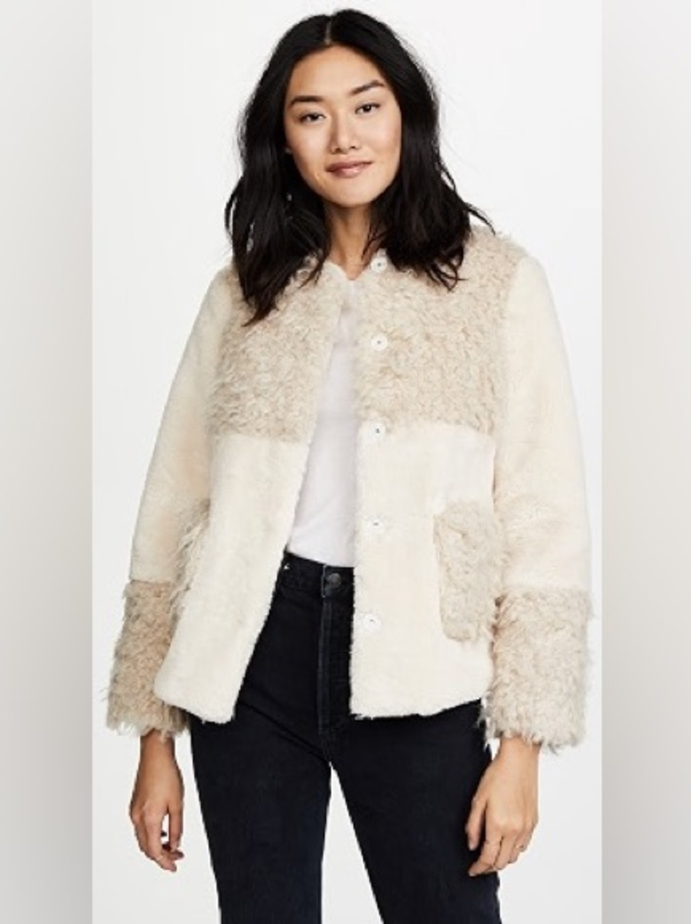 Rebecca Taylor / LA VIE Rebecca Taylor Mixed Faux Fur Coat